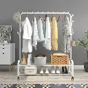 Clothes Rail with Wheels 110*40*165