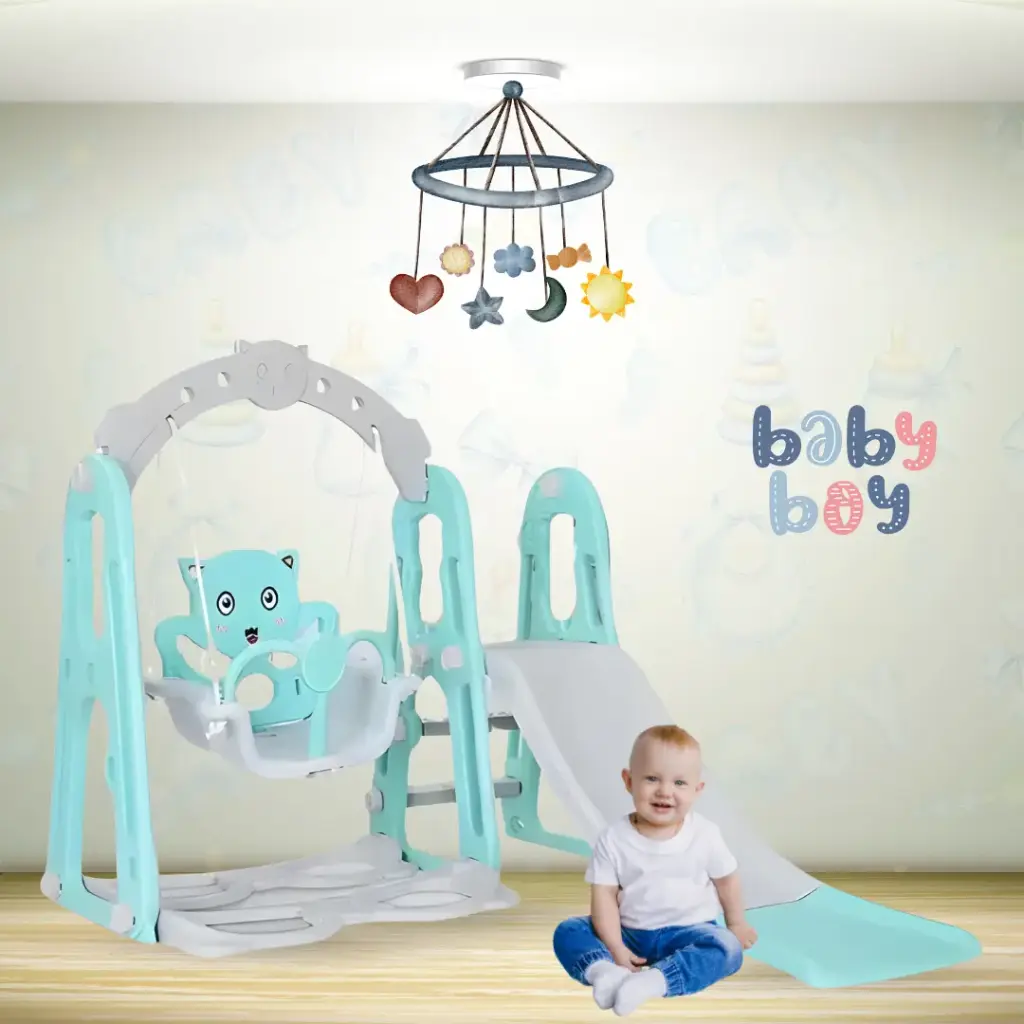 Plastic Slide & Swing Seat For Children