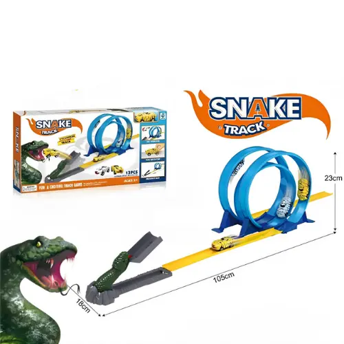 Three Turns 360. Soft Rail Snakehead Return Track Toy