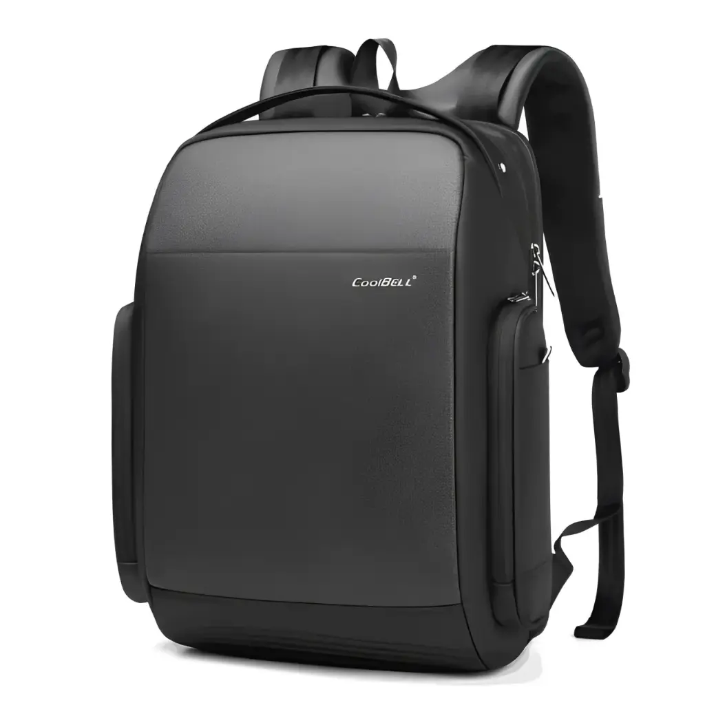 CoolBell, Travel Backpack, Business Laptop Backpack With USB Charging Port Black