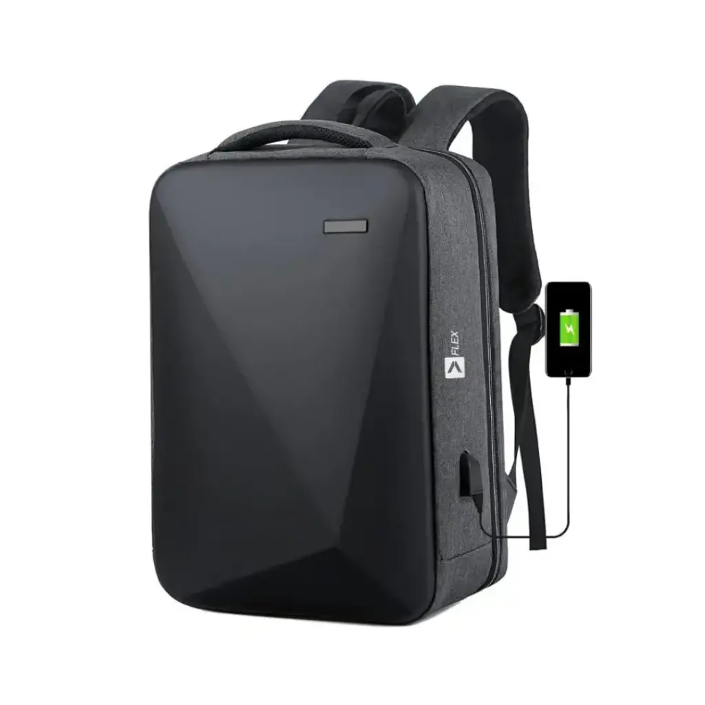 Anti-Theft Laptop Backpack,16 Inch Business Travel Laptop Rucksack Bag with USB Charging Black 