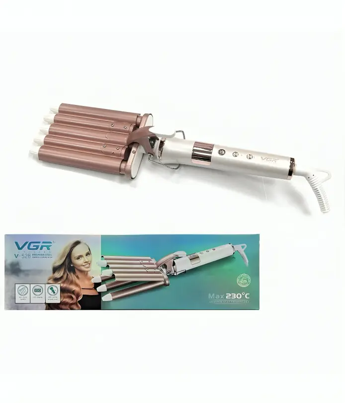 مكواة تجعيد الشعر الاحترافية VGR V-528 ذات الأسطوانة مقاس 25 مم