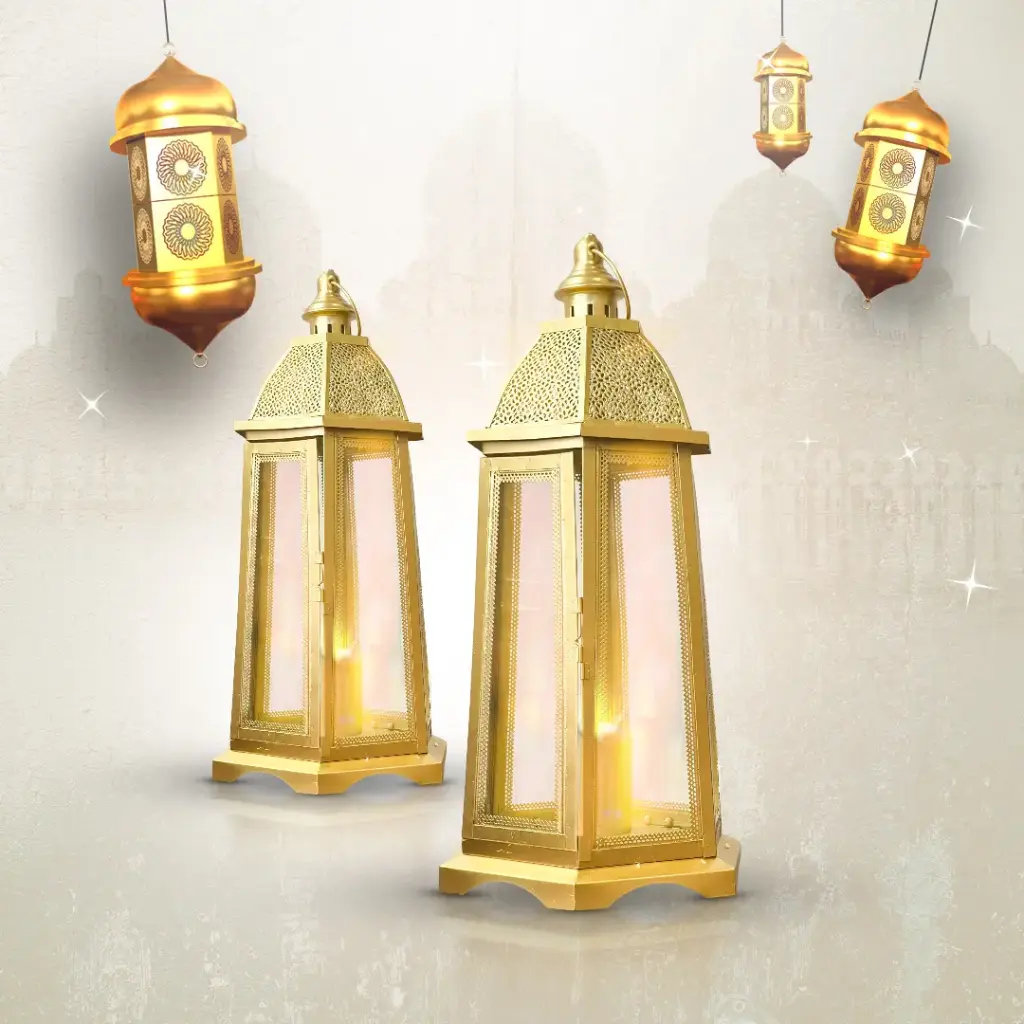 مجموعة فوانيس رمضان ٢ قطعة ١-٣