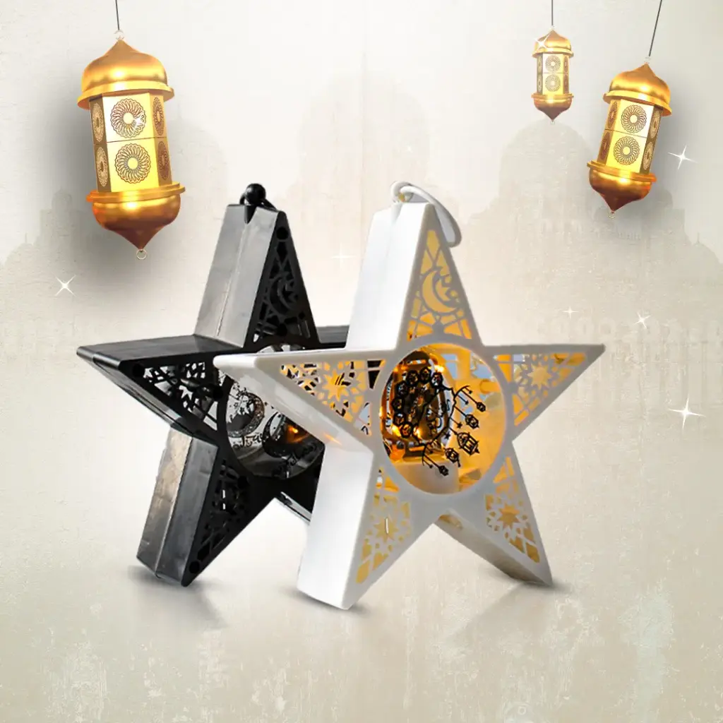 زينة النجوم والبرق لشهر رمضان