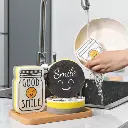 4PCS Cartoon Smiley Face Thick Sponge Kitchen Cleaner