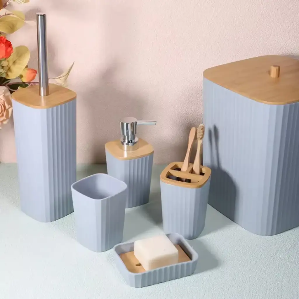 طقم حمام فاخر مكون من 6 قطع