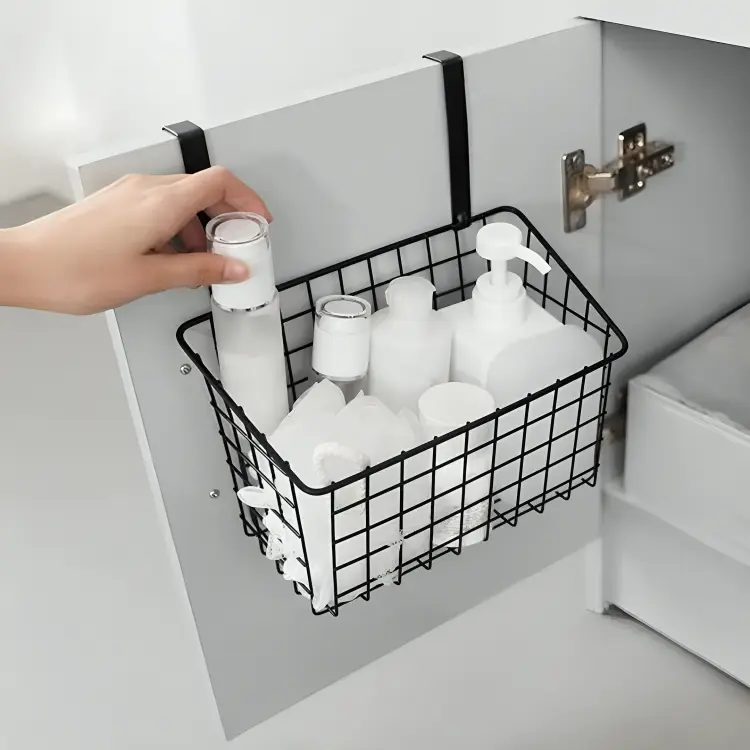 Cabinet Door Hanging Storage Basket 
