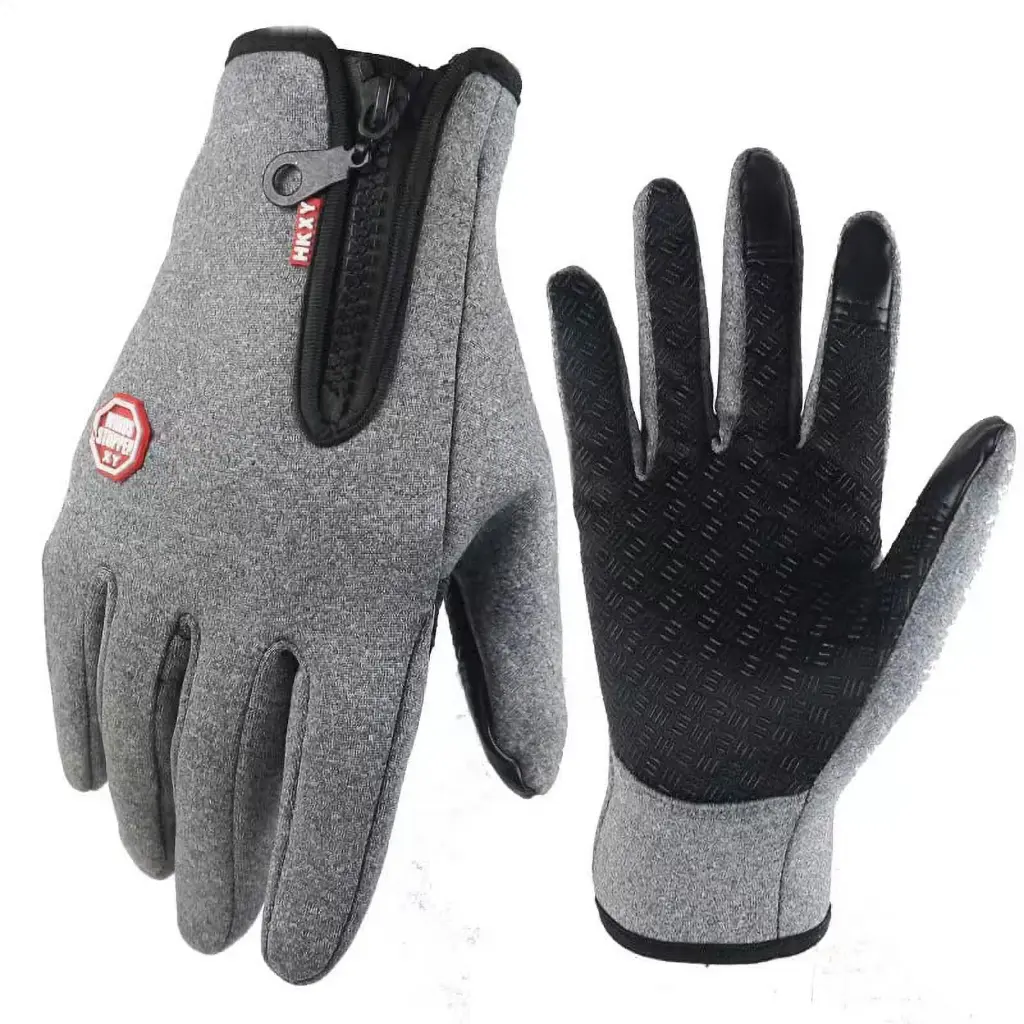 Winter Warm Gloves Touch Screen Windproof Anti-slip for Driving Sports Cycling 5814-blue