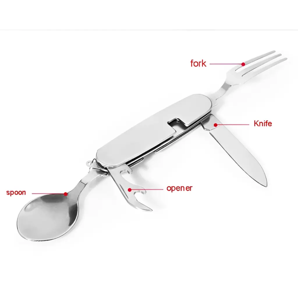 مجموعة أدوات المائدة للتخييم