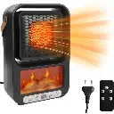 Fan Heater 3D 600W With Heat Control, Remote &Timer