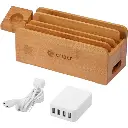 Criacr Charging Station, Multi Device Bamboo