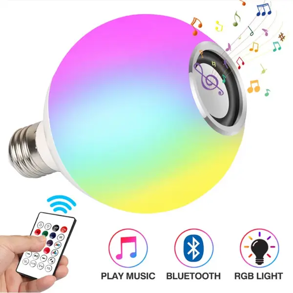 Led Bluetooth Music Bulb Smart App Control Colorful