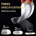Silicone Height Increased Half Plain Gel Heel Pads For Men & Women Shoe Insoles 2cm 