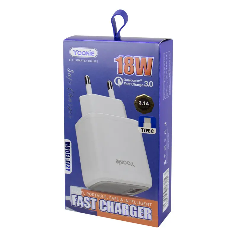 Yookie EI2Y Fast Charger 18W With Cable