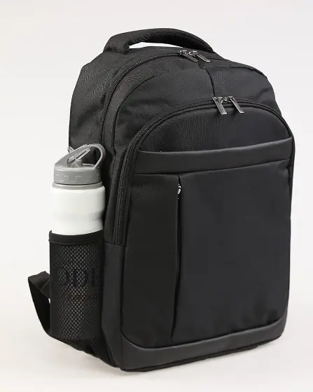 Ramsburry Waterproof Fabric 15.6″ Black Backpack 