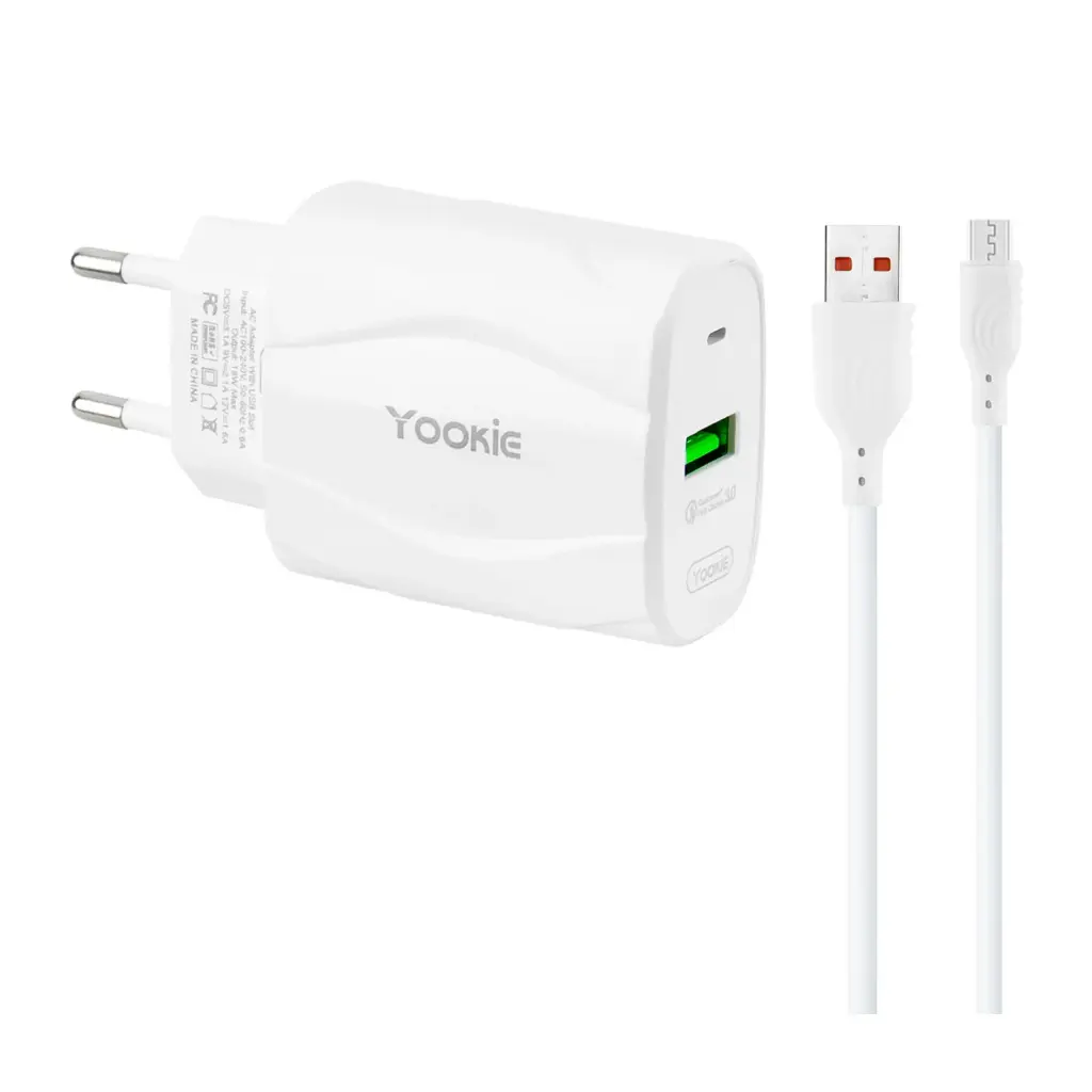 Yookie Charger KI98Y With Cable 18W 