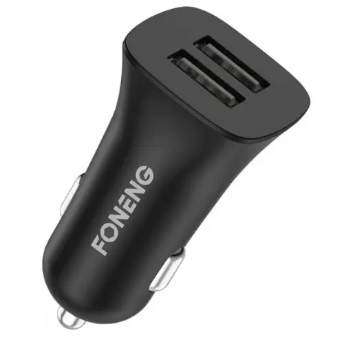 شاحن سيارة Foneng C07 USB-A بمنفذين (2.4 أمبير)