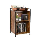 Record Storage Cabinet Shelf with Handle 