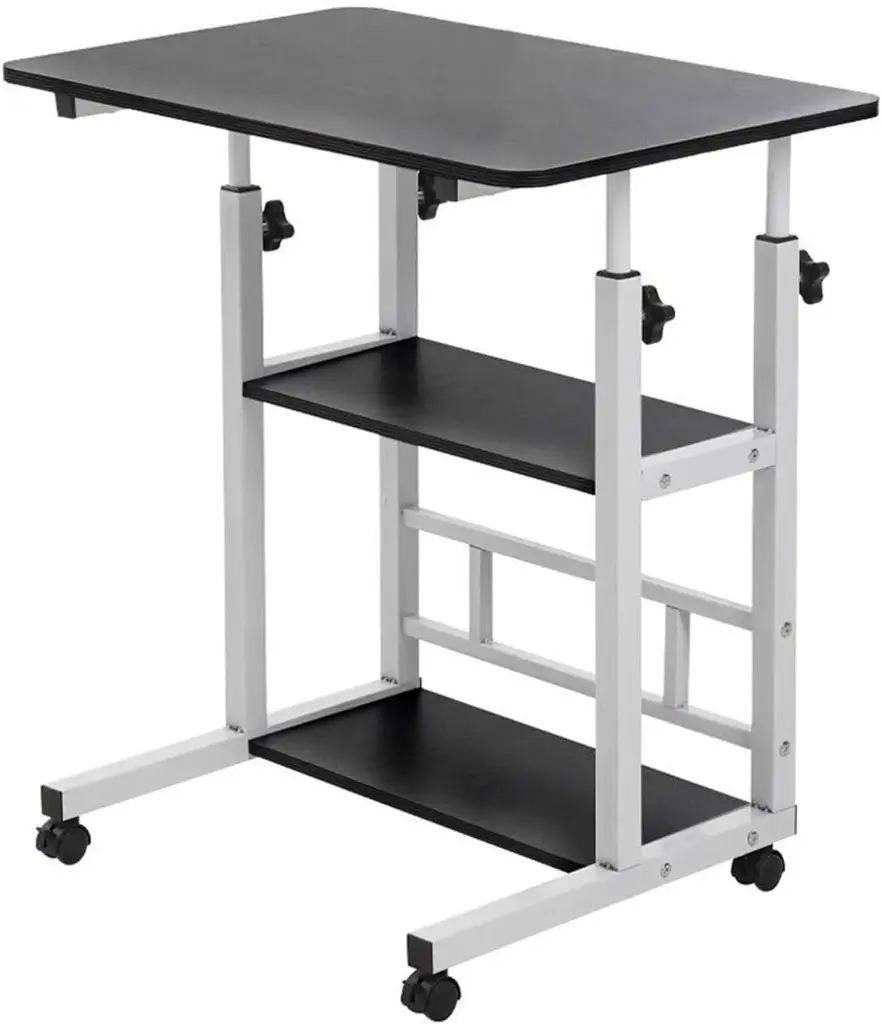 Adjustable Office Desk Table With Wheels 7836