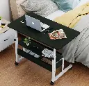 Adjustable Wooden Laptop Table with Wheels 7836