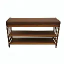 مقعد تخزين من الخيزران للأحذية 7811