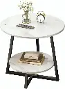 Tier Table Marble Storage Shelf