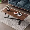 Rectangular Metal Frame Coffee Table 