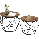 Set of 2 Rustic Coffee Tables 