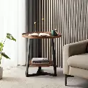 Tier Composite Wood Chairside Table