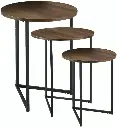3 Pieces Nesting Wooden Tables 