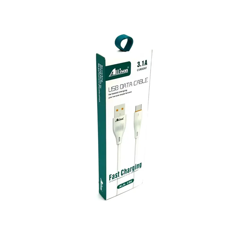 كابل بيانات USB من ALLison، شحن سريع 3.1 أمبير، ALS-C86