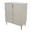 White Small Sideboard Storage Cabinet 7830