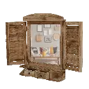 Decorative Wooden Mirror (Wood) 