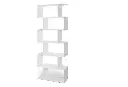 Tier Open Storage Wooden Bookcase (White)