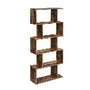 Tier Open Storage Wooden Bookcase (Wood)