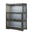 Modern Bamboo Display Cabinet with Sliding Door 