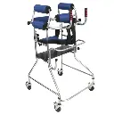 Walker for Disabled Kids with Cerebral Palsy/Disability, All Terrain Steel Rolling Walker Glides 