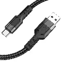 hoco Nylon Braided Charging Data Cable U110 Black 