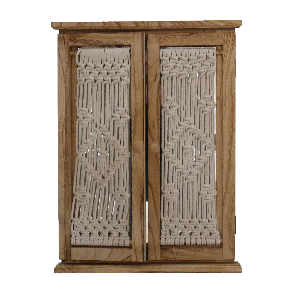 Abstract Wooden Mirror 