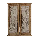 Abstract Wooden Mirror 