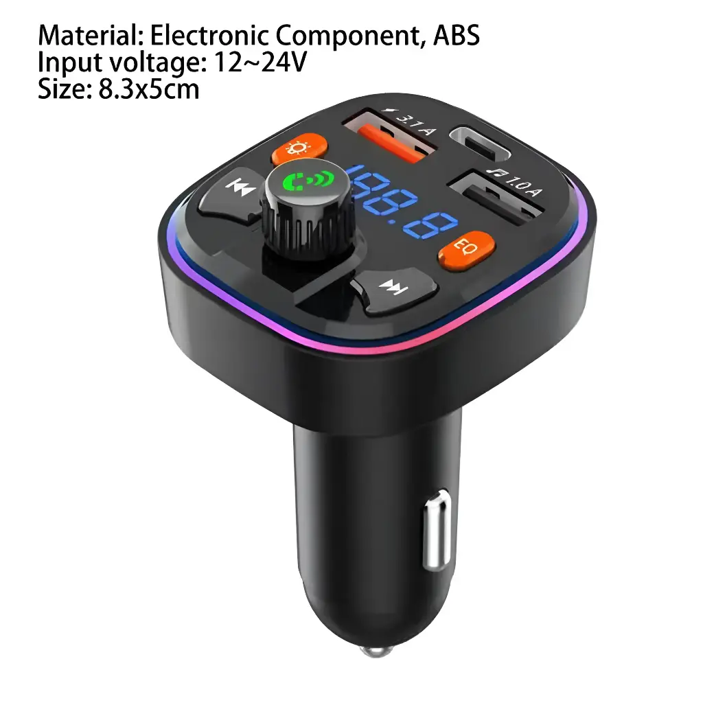 جهاز إرسال FM بلوتوث من أليسون بمنفذي USB ALS-A182