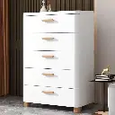 White Drawer Storage Cabinet 7738