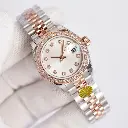 Rolex Copy-A Watch for Ladies  Gold Silver Stainless Steel   