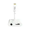 MOXOM Wireless Lightning to 3.5mm & Charge Adapter 