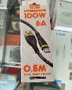 MOXOM USB Data Cable 100W 6A 0.5M MX-CB221