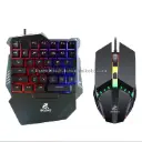 JEQANG JK-913 Onehand Game Keyboard & Mouse Set 35 Key Game Button Layout 2-in-1 Mobile Game Combo Pack 4-in-1 