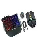 JEQANG JK-913 Onehand Game Keyboard & Mouse Set 35 Key Game Button Layout 2-in-1 Mobile Game Combo Pack 3-in-1 
