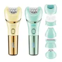 V-756 7-in-1 Electric Lady Epilator Set Facial Hair Trimmer IPX7 Waterproof