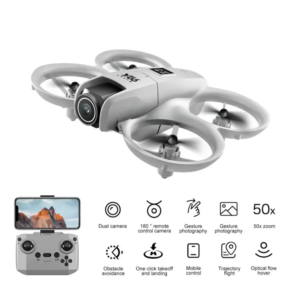 V66 HD Dual Camera RC Drone With Optical Flow Obstacle Avoidance