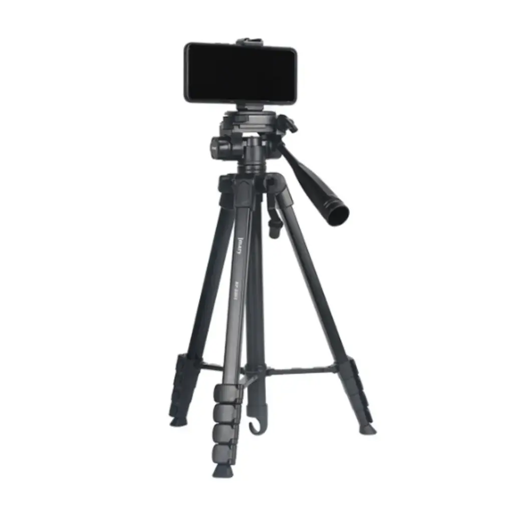 Jmary KP-2201 1.7m Tripod with Pan Head & Ring Light Mount | Portable & Adjustable
